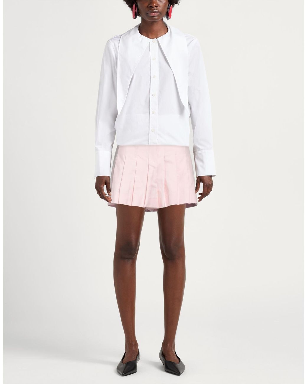 Semicouture Pink Shorts & Bermuda Shorts Cotton, Acetate, Polyester