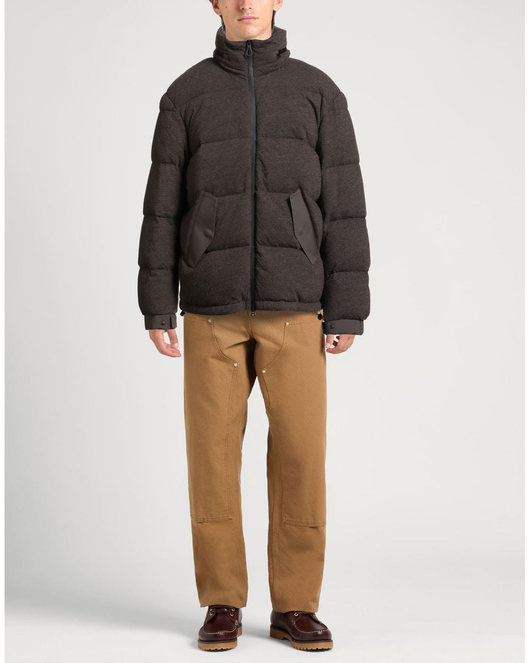 Paltò Brown Puffer for men