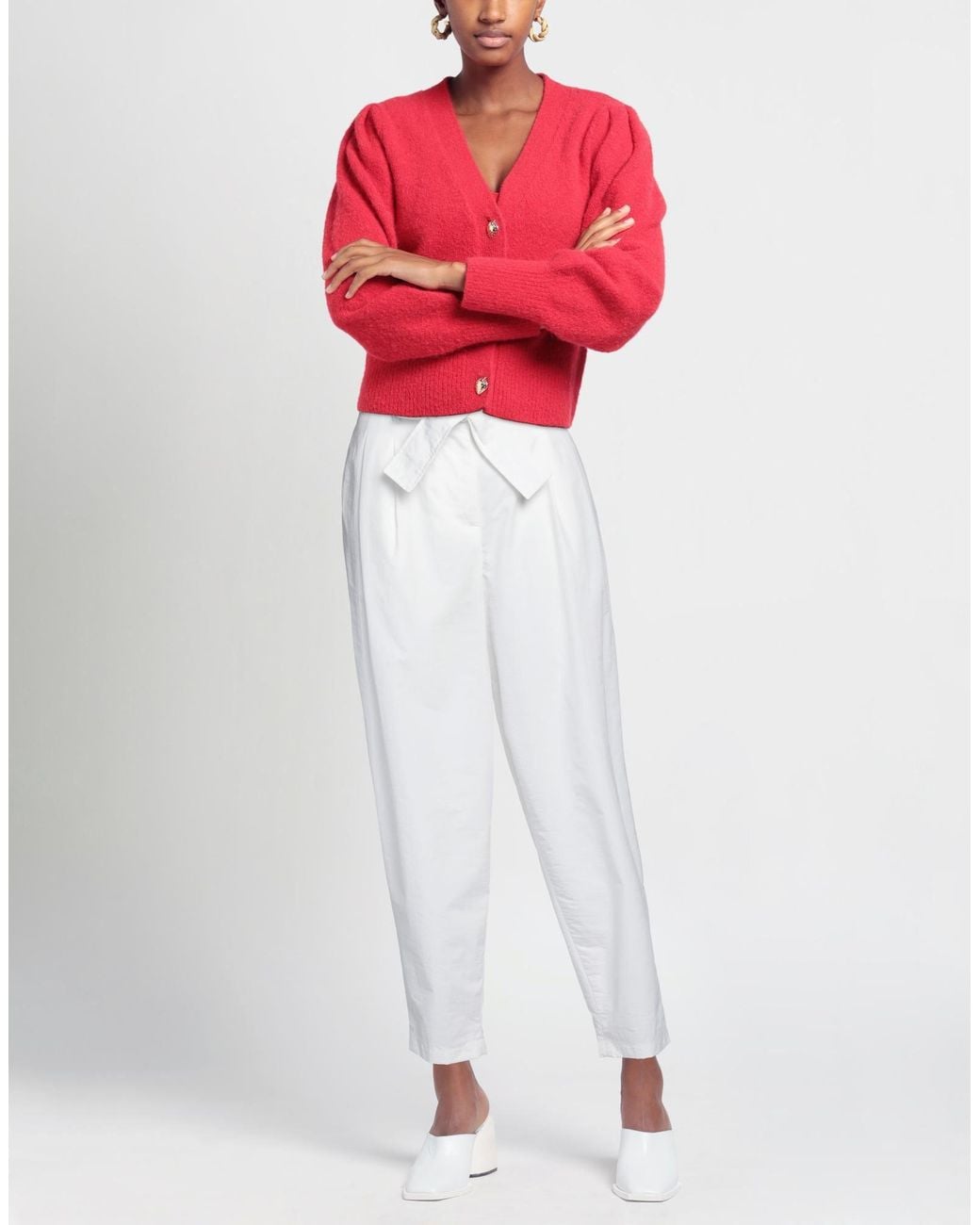 Erika Cavallini Semi Couture White Trouser