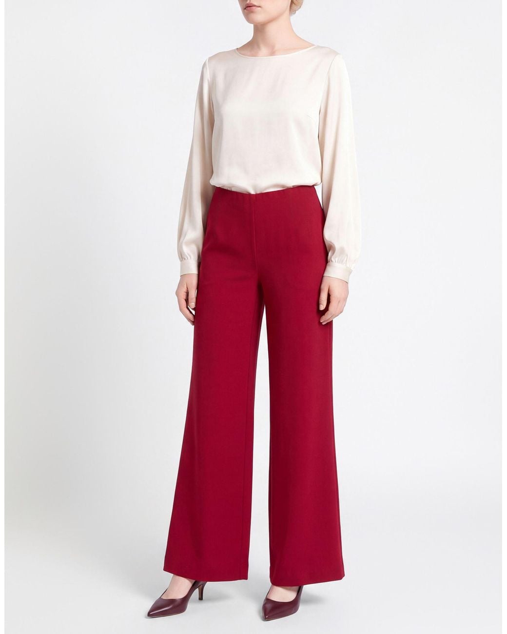 P.A.R.O.S.H. Red P.A.R.O..H. Pants Polyester, Elastane