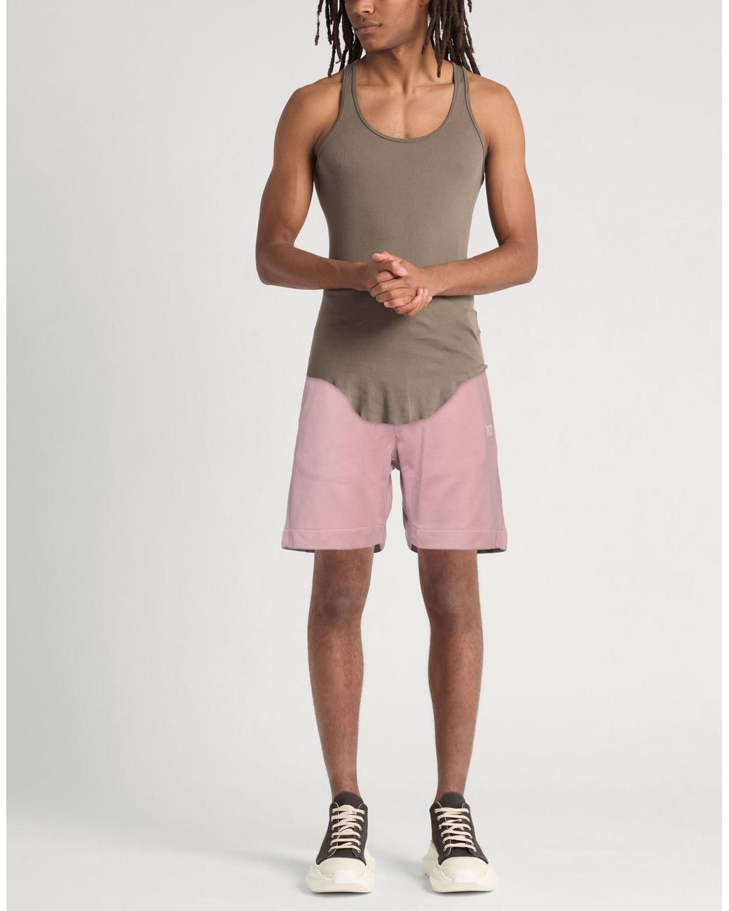 Y-3 Pink Shorts & Bermuda Shorts Cotton, Recycled Polyester for men