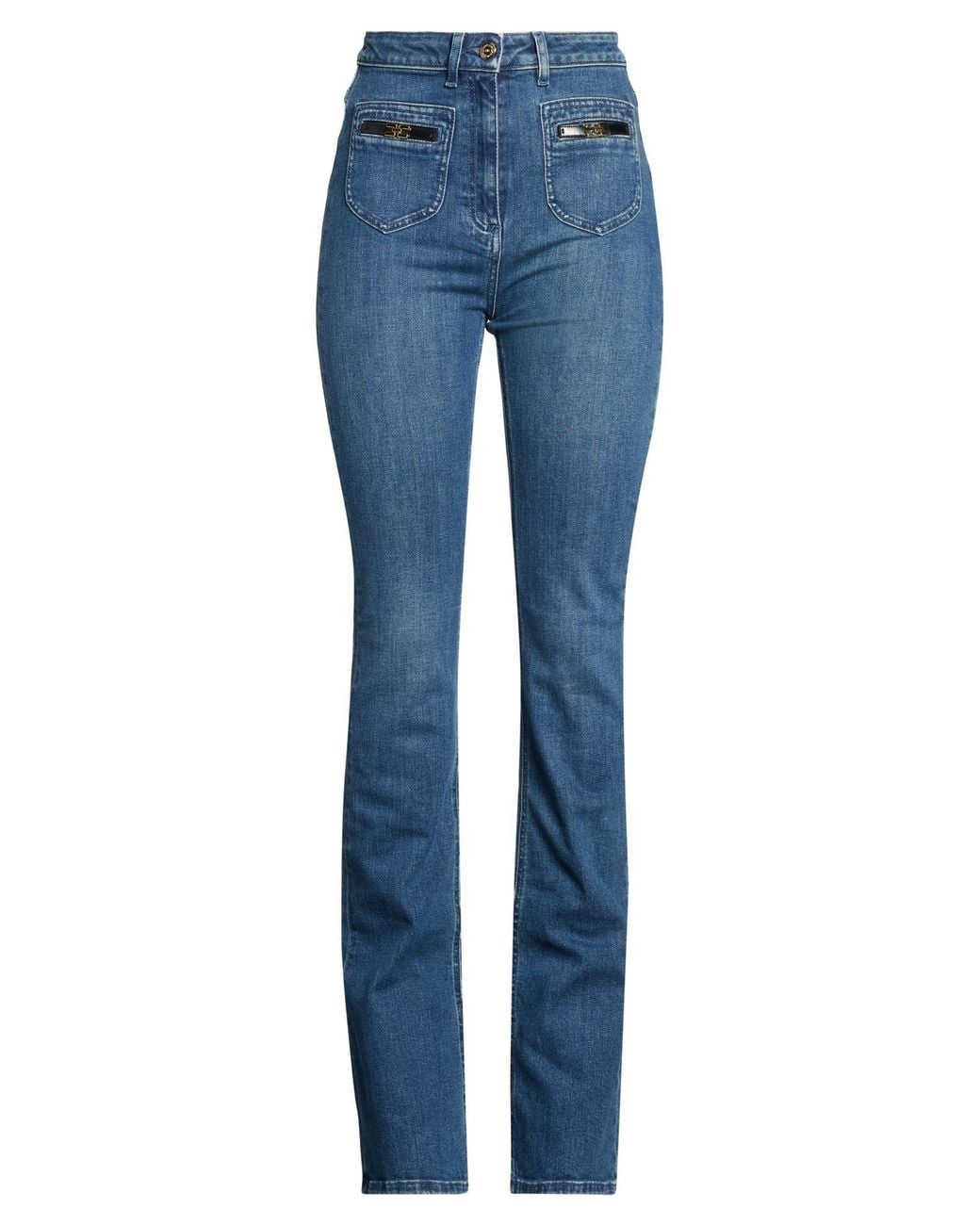 Elisabetta Franchi Blue Jeans Cotton, Lyocell, Elastomultiester, Elastane