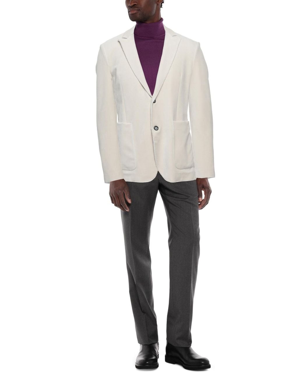 Paolo Pecora White Suit Jacket for men