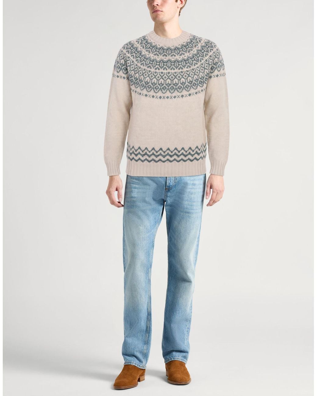 Drumohr Gray Turtleneck Cashmere for men