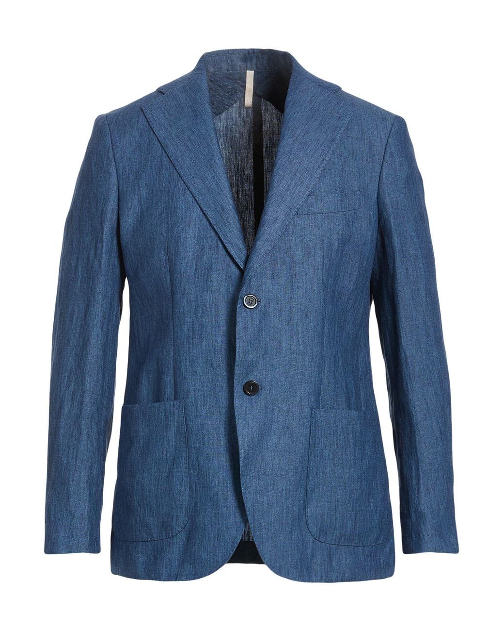 120% Lino Blue Blazers for men