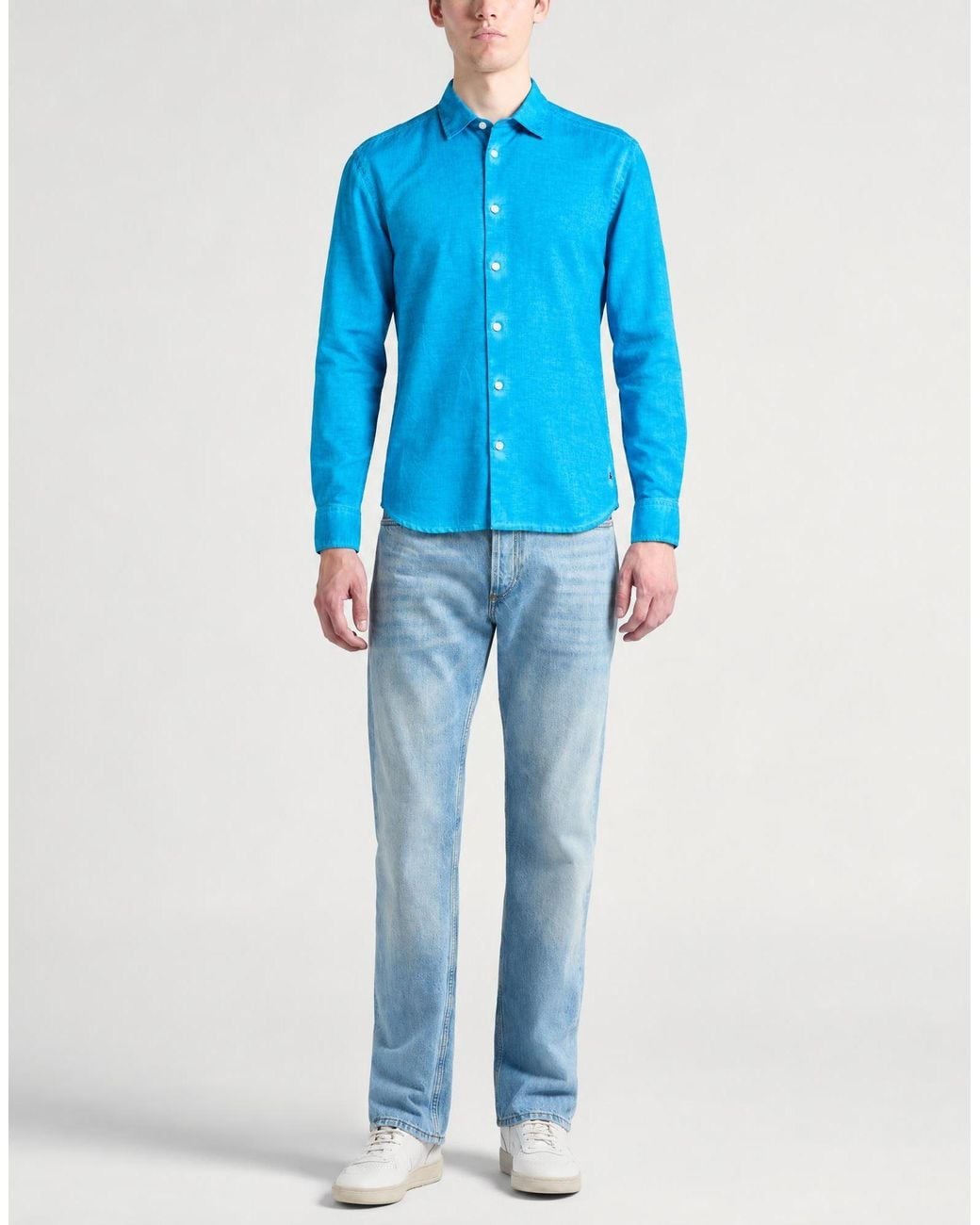 Camicia di Peuterey in Blue da Uomo