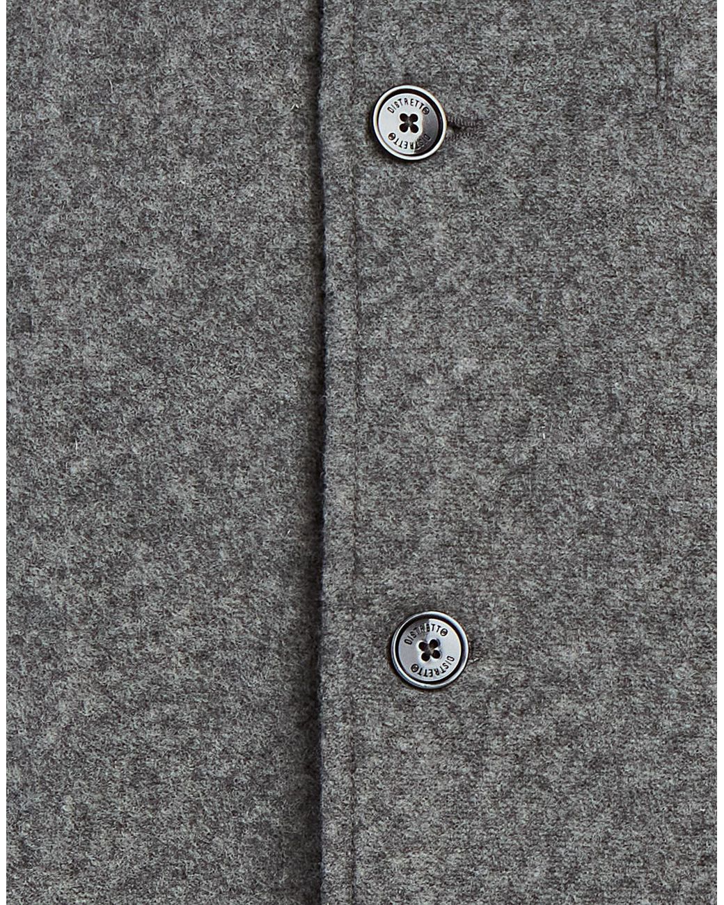 DISTRETTO 12 Gray Blazer Polyester, Virgin Wool for men
