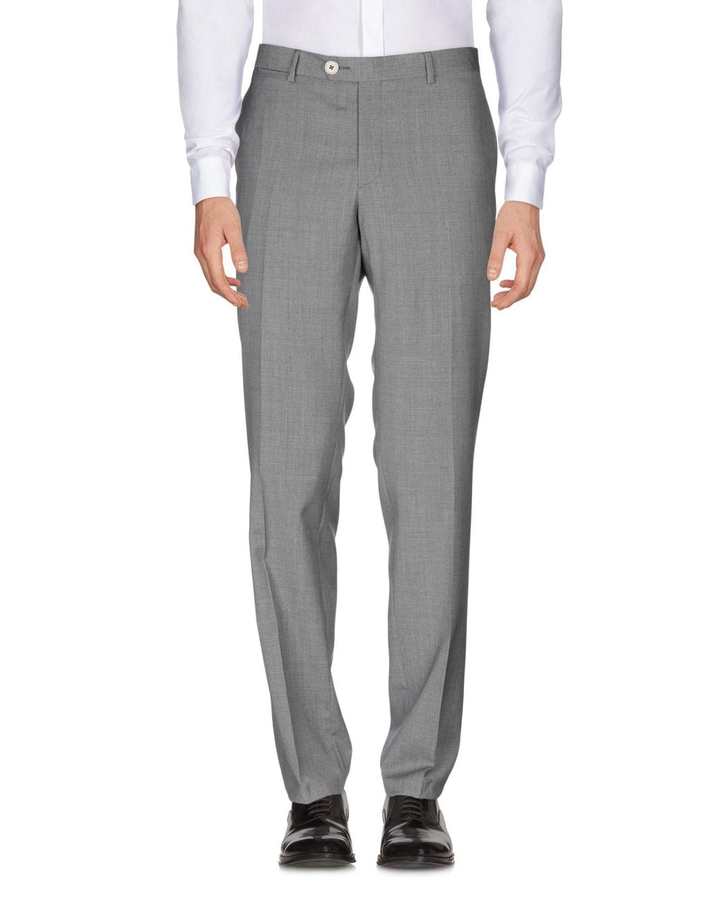 Manuel Ritz Gray Pants Virgin Wool for men