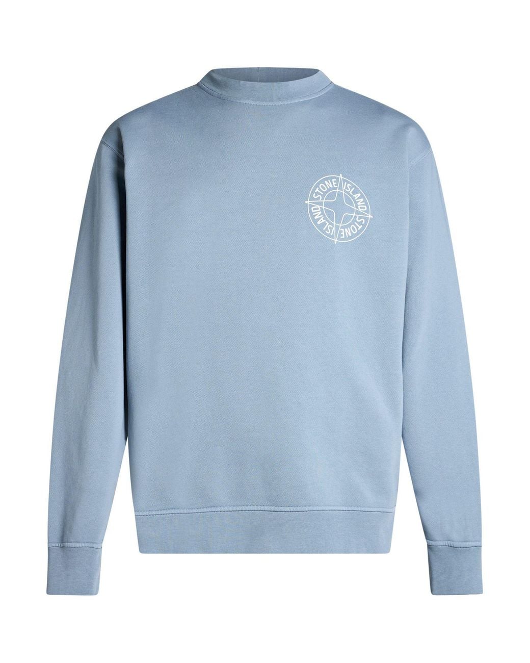 Stone Island Blue Light Sweatshirt Cotton for men