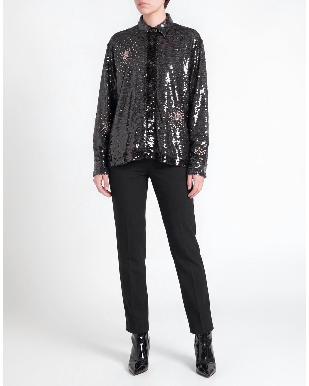 DES_PHEMMES Black Shirt Polyester