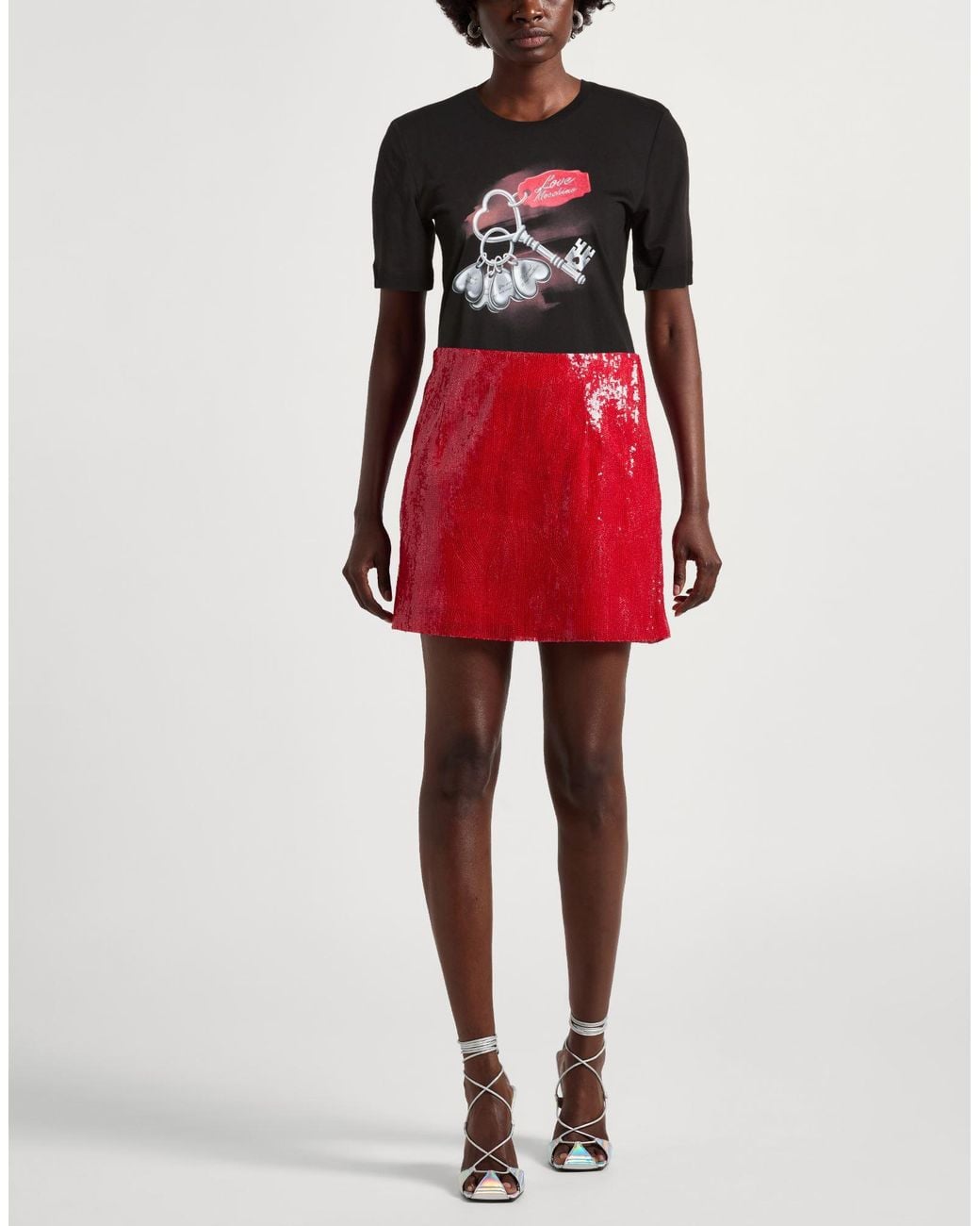 Love Moschino Black T-Shirt Cotton
