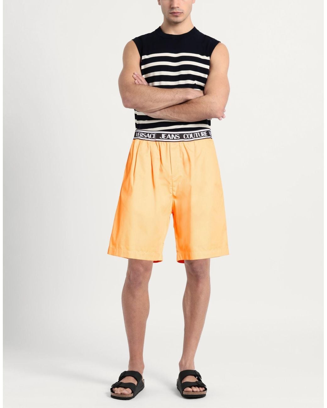 Versace Jeans Couture Yellow Shorts & Bermuda Shorts for men