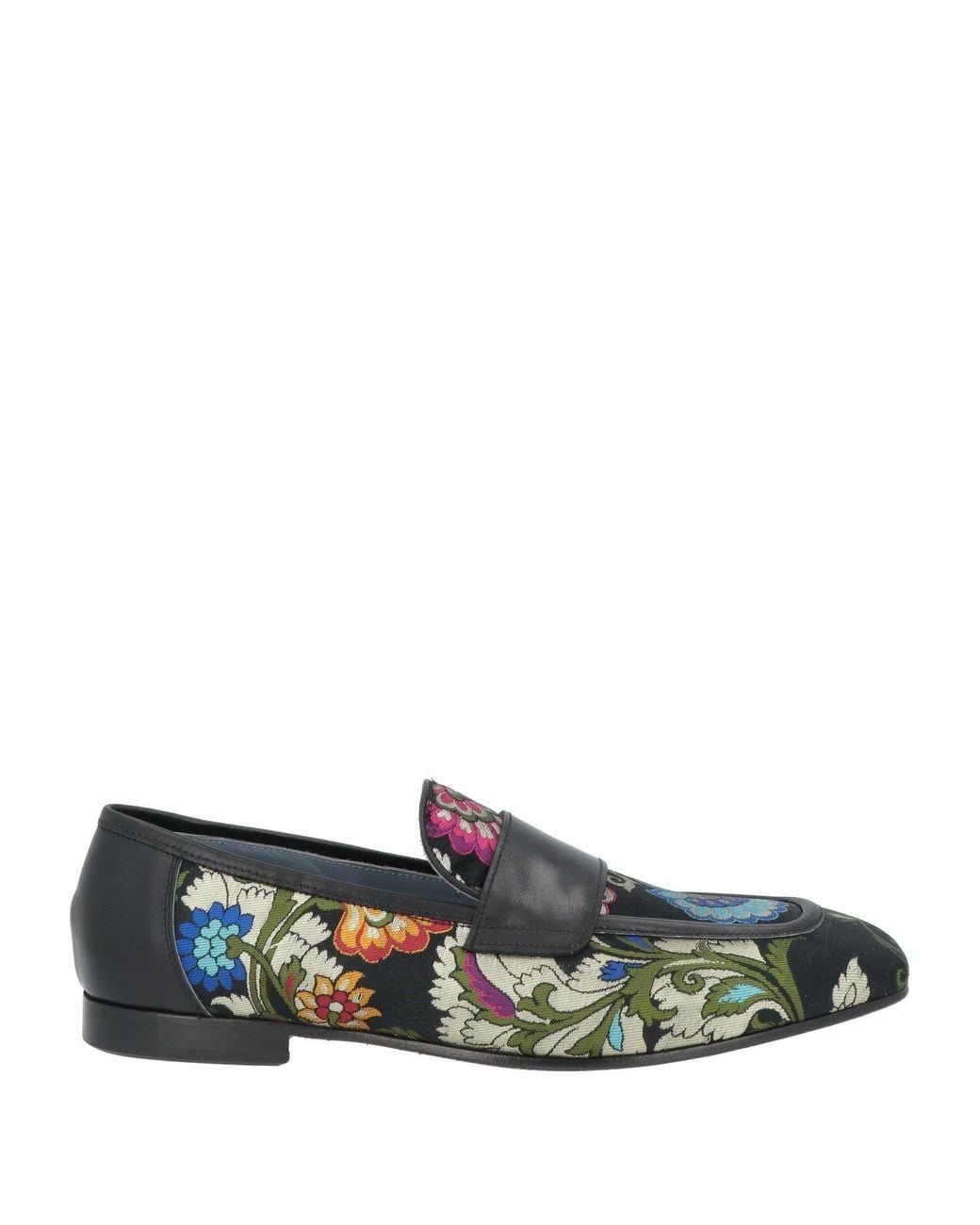 Giovanni Conti Black Loafers Textile Fibers, Calfskin for men