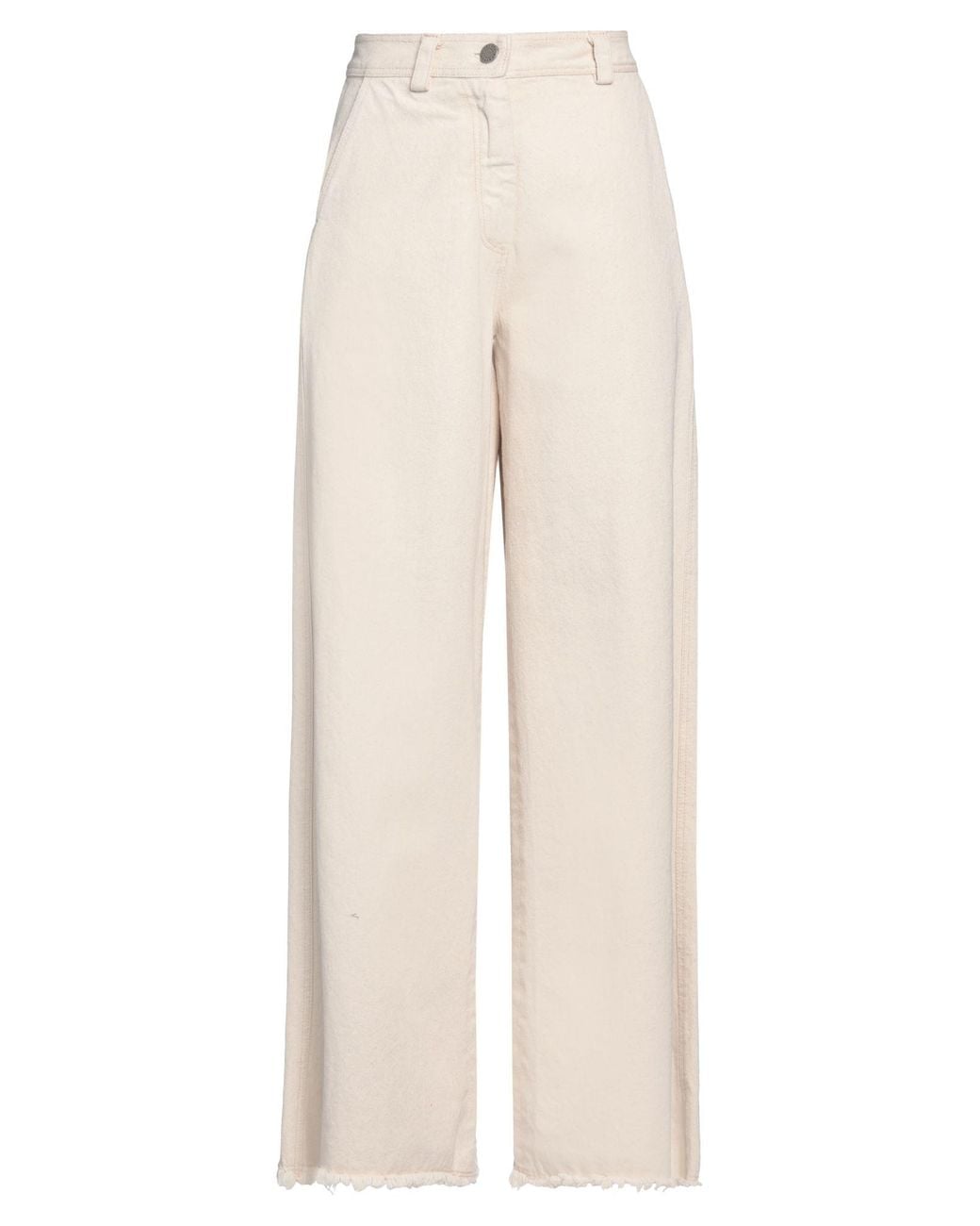 Isabel Benenato White Jeans