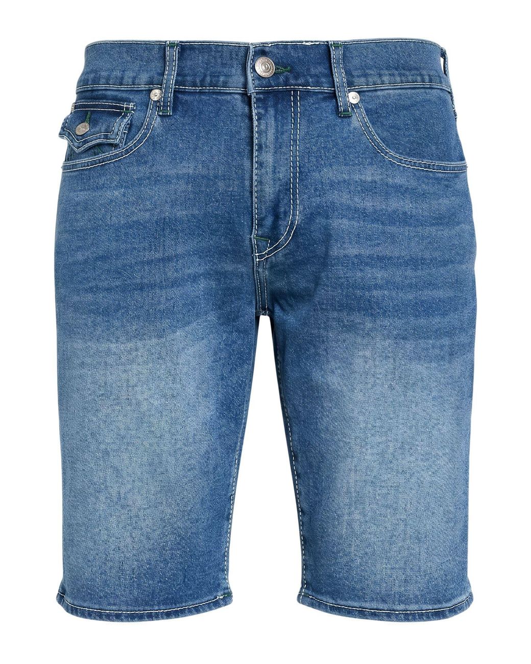 True Religion Blue Denim Shorts for men