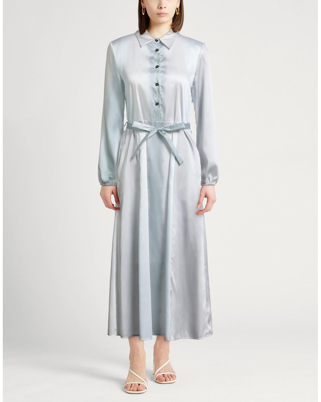 Peserico Gray Maxi Dresses
