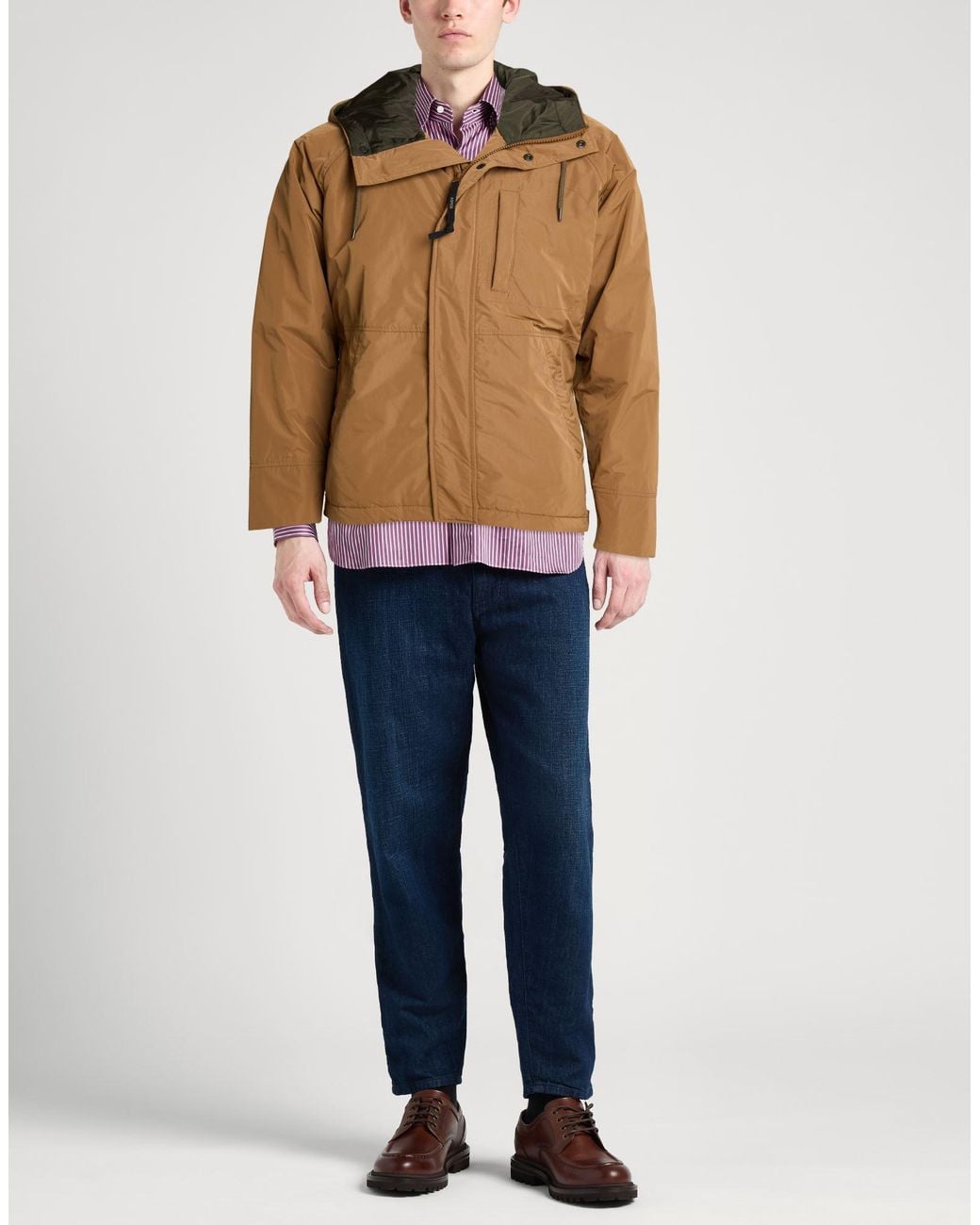 Aspesi Brown Jacket Polyester for men