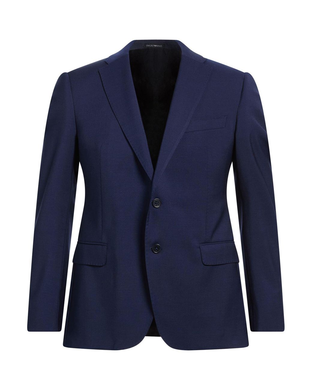 Emporio Armani Blue Blazer Virgin Wool for men