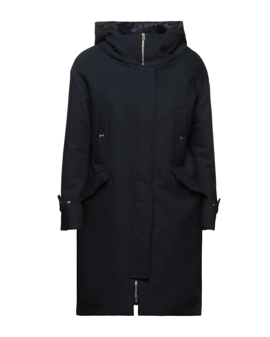 Herno Blue Puffer Cotton, Virgin Wool, Polyamide