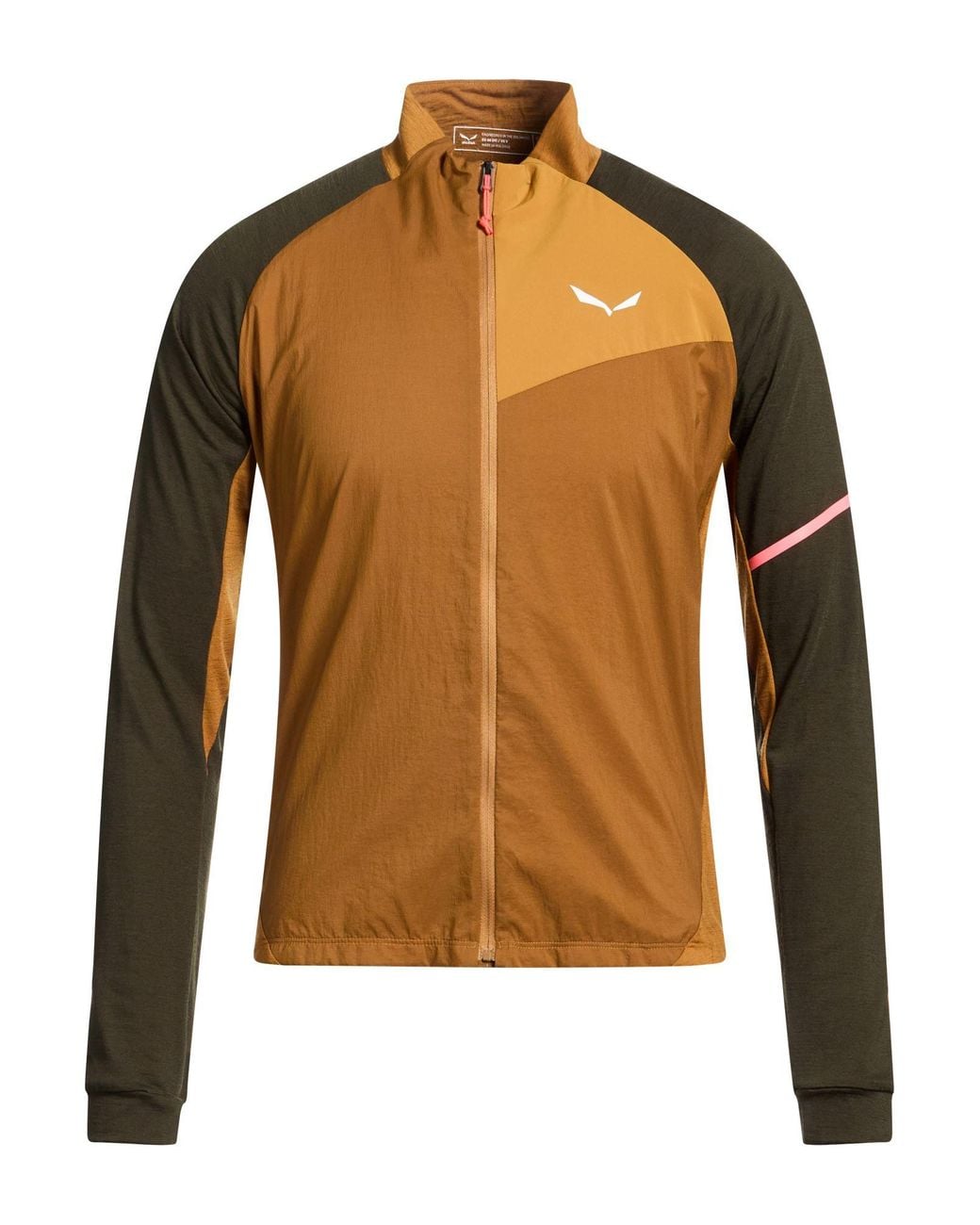 Salewa Brown Vento Mustard Jacket Lyocell, Wool, Polyamide for men