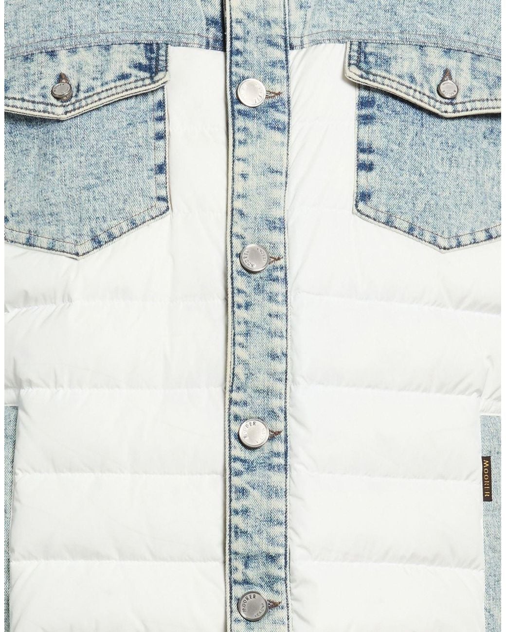 Moorer Blue Puffer Cotton, Elastane, Polyamide for men