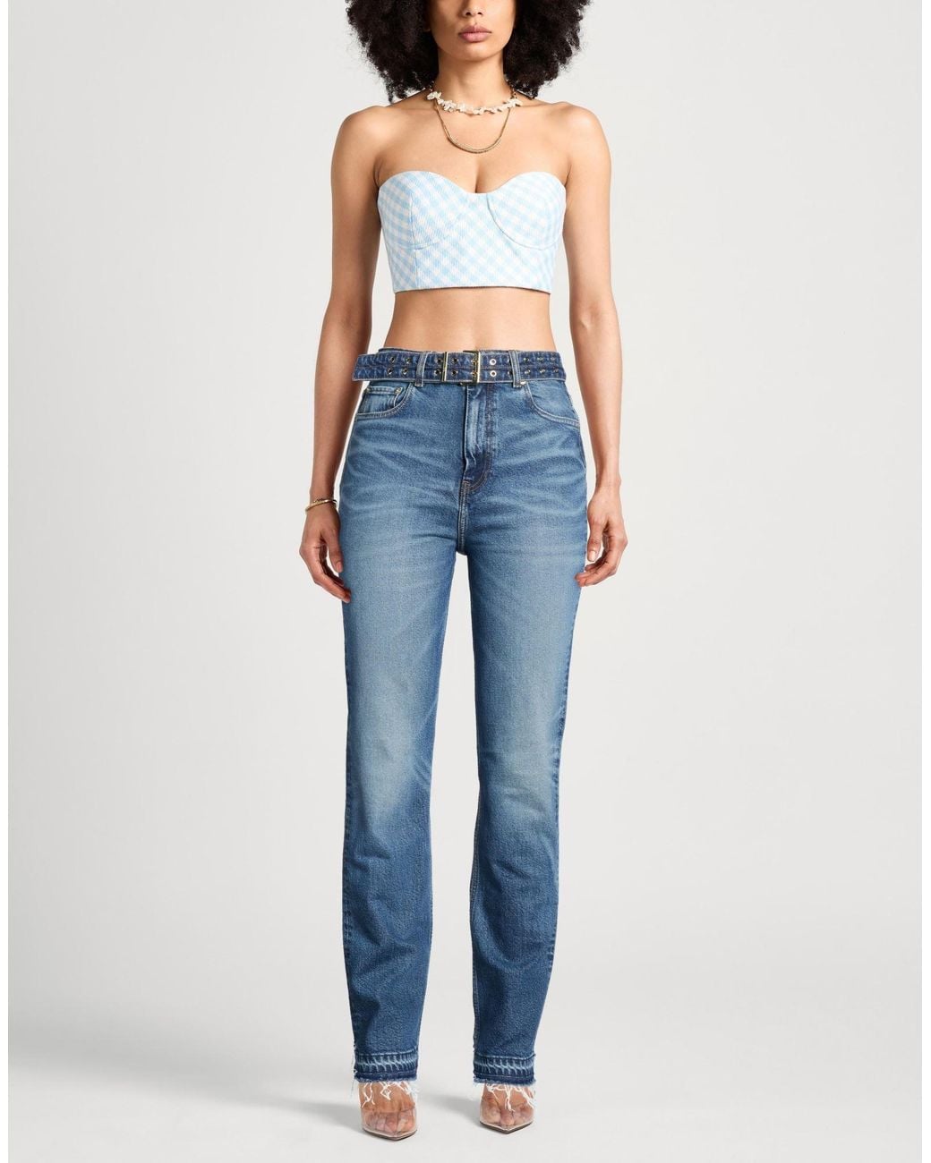 Ganni Blue Jeans Organic Cotton, Viscose, Elastane