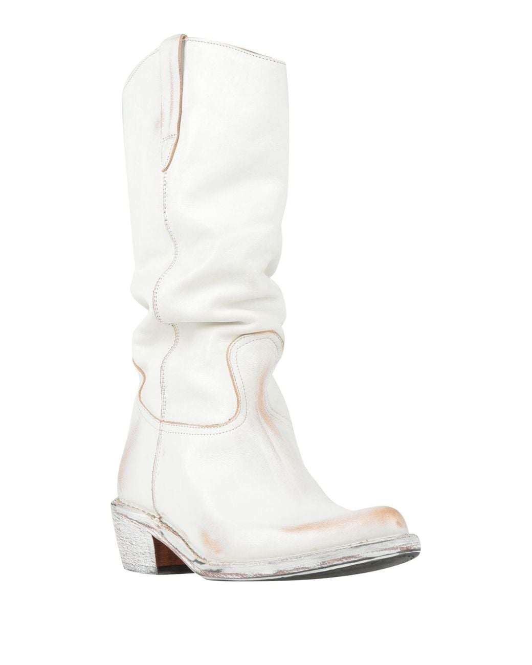 Moma White Boot Leather