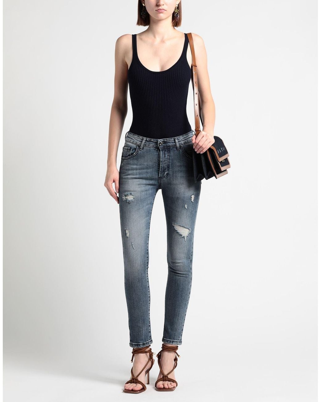 CoSTUME NATIONAL Blue Jeans Cotton, Elastane