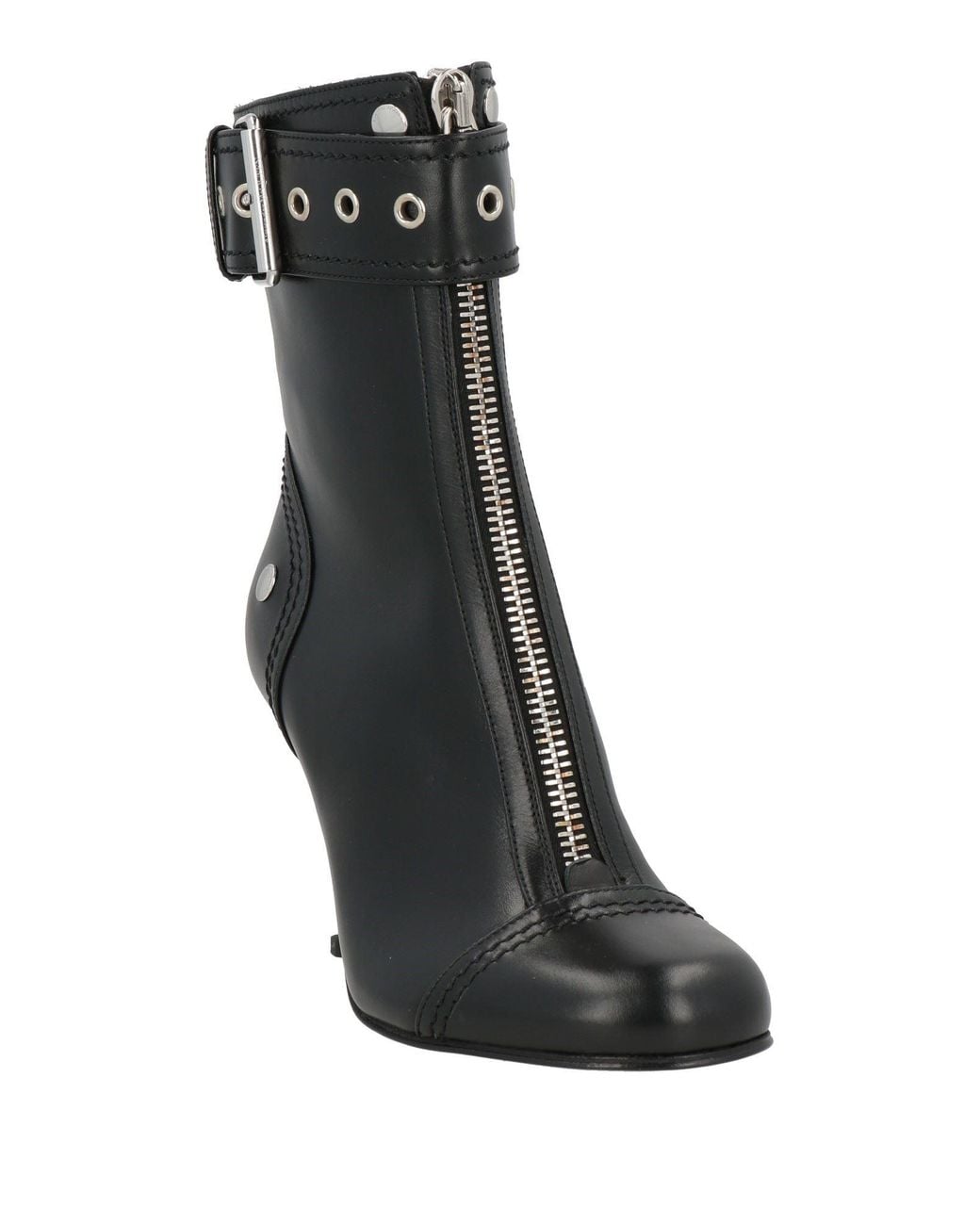 McQueen Black Ankle Boots