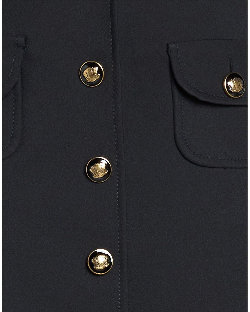 Sandro Black Midi Skirt Polyester, Elastane
