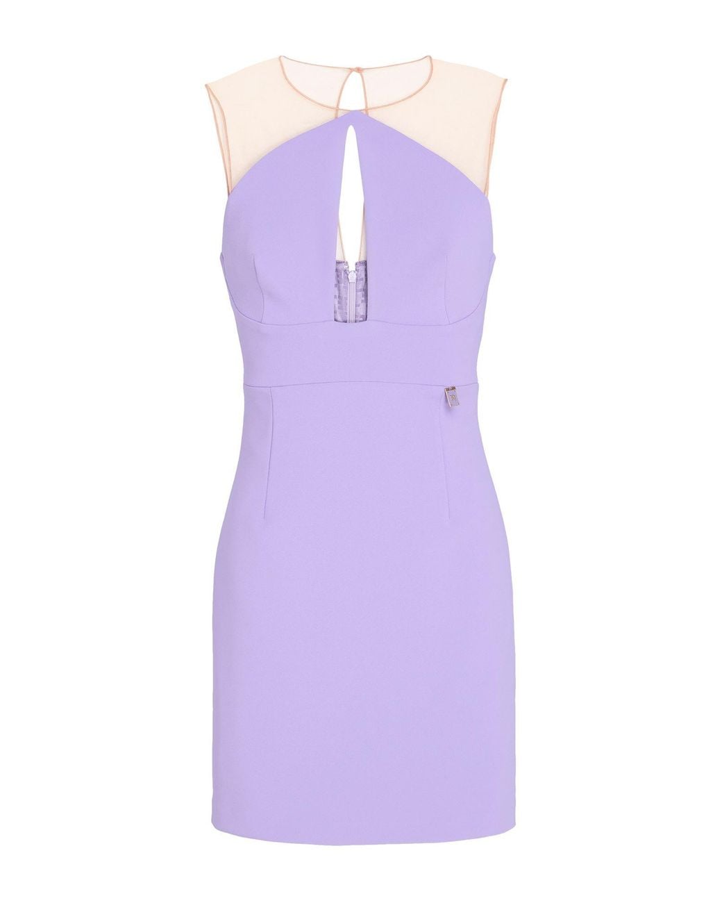 Elisabetta Franchi Purple Mini Dress