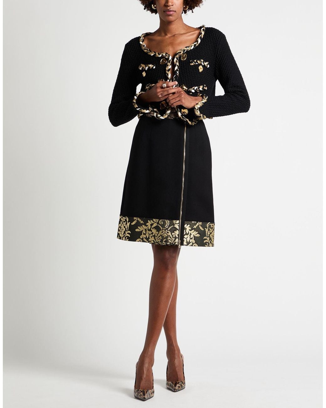 Dolce & Gabbana Black Midi Skirts