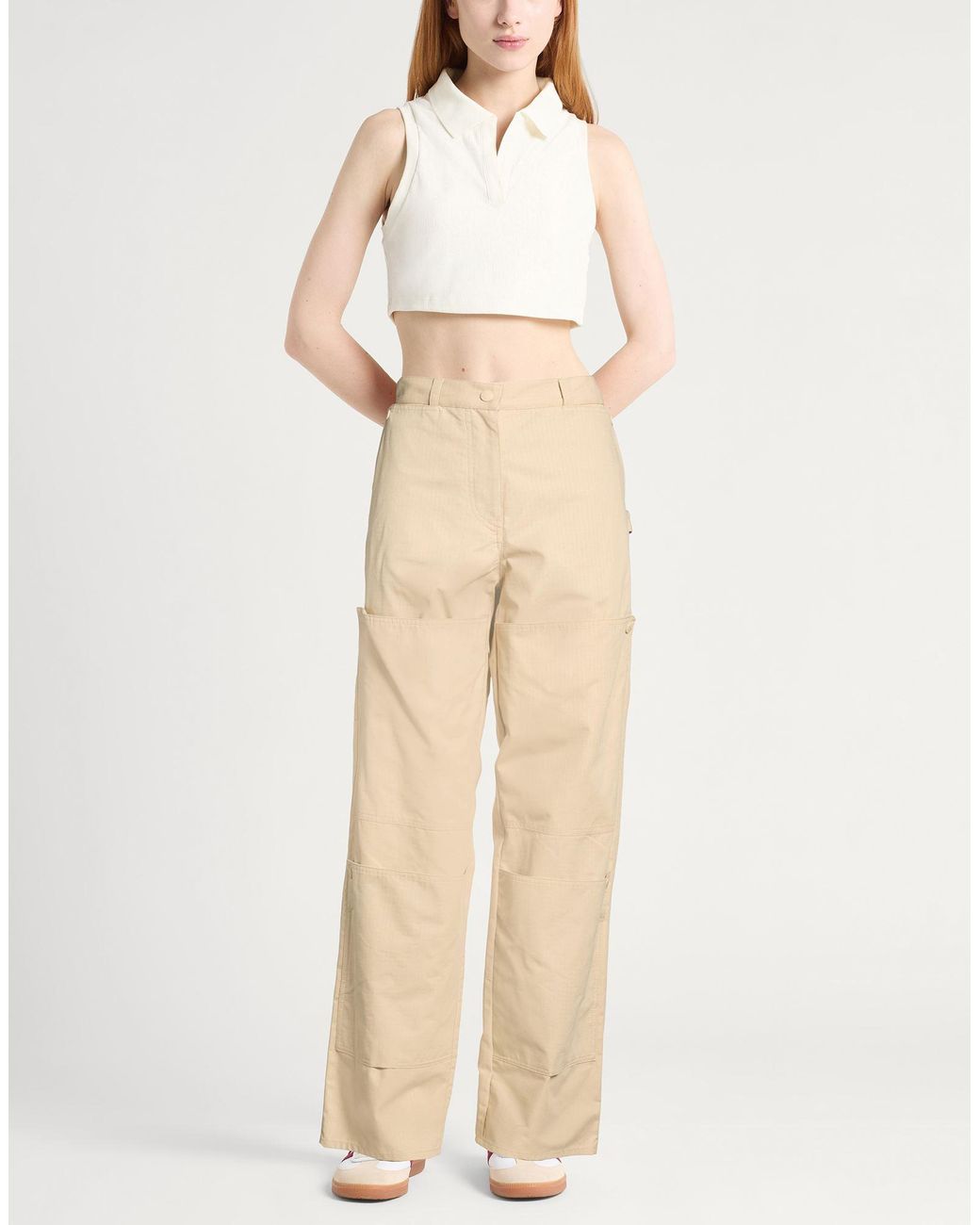 KENZO Natural Pants Cotton