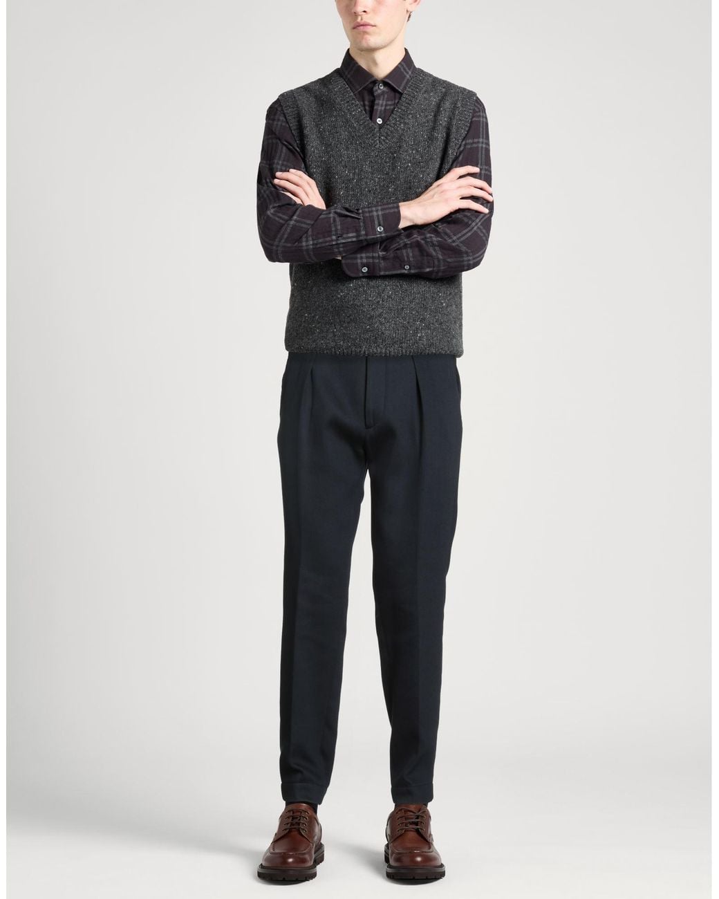 Incotex Blue Verve Midnight Pants Cotton for men