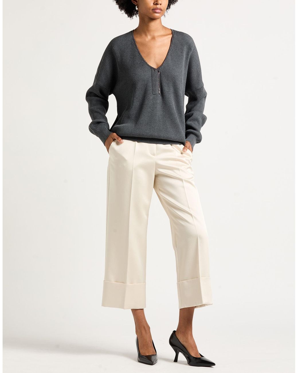 Pullover Brunello Cucinelli de color Black