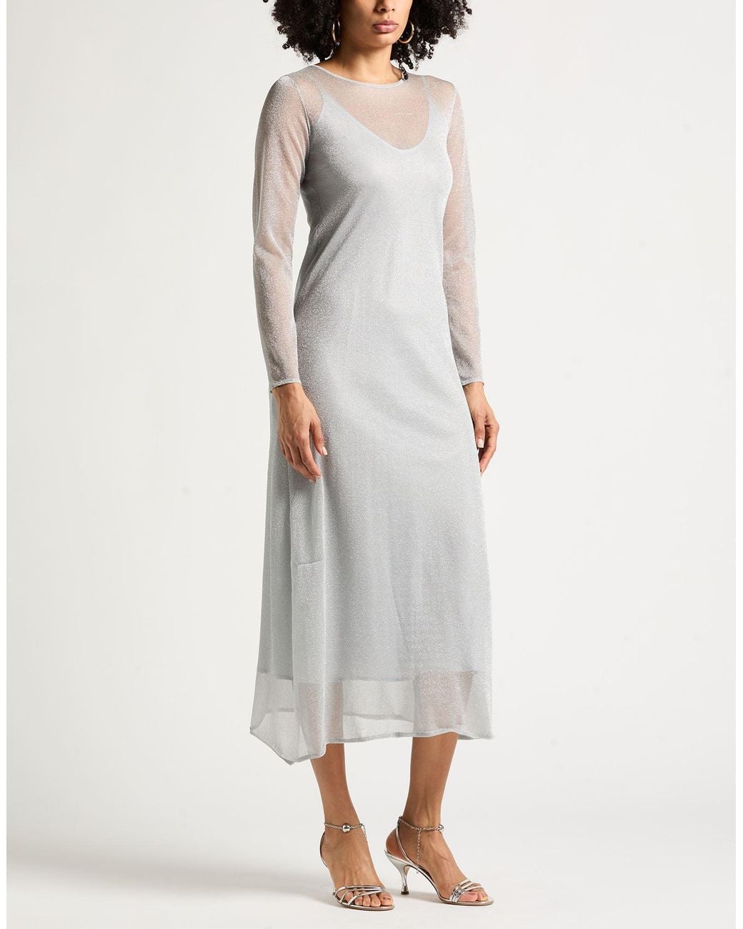 Alysi Gray Midi Dresses