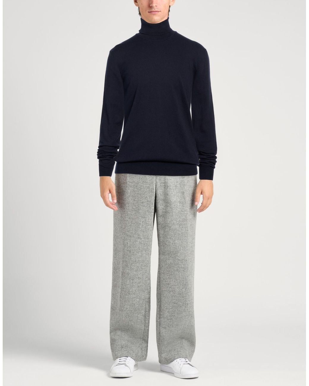 Ice Iceberg Blue Turtleneck Cotton, Elastane for men