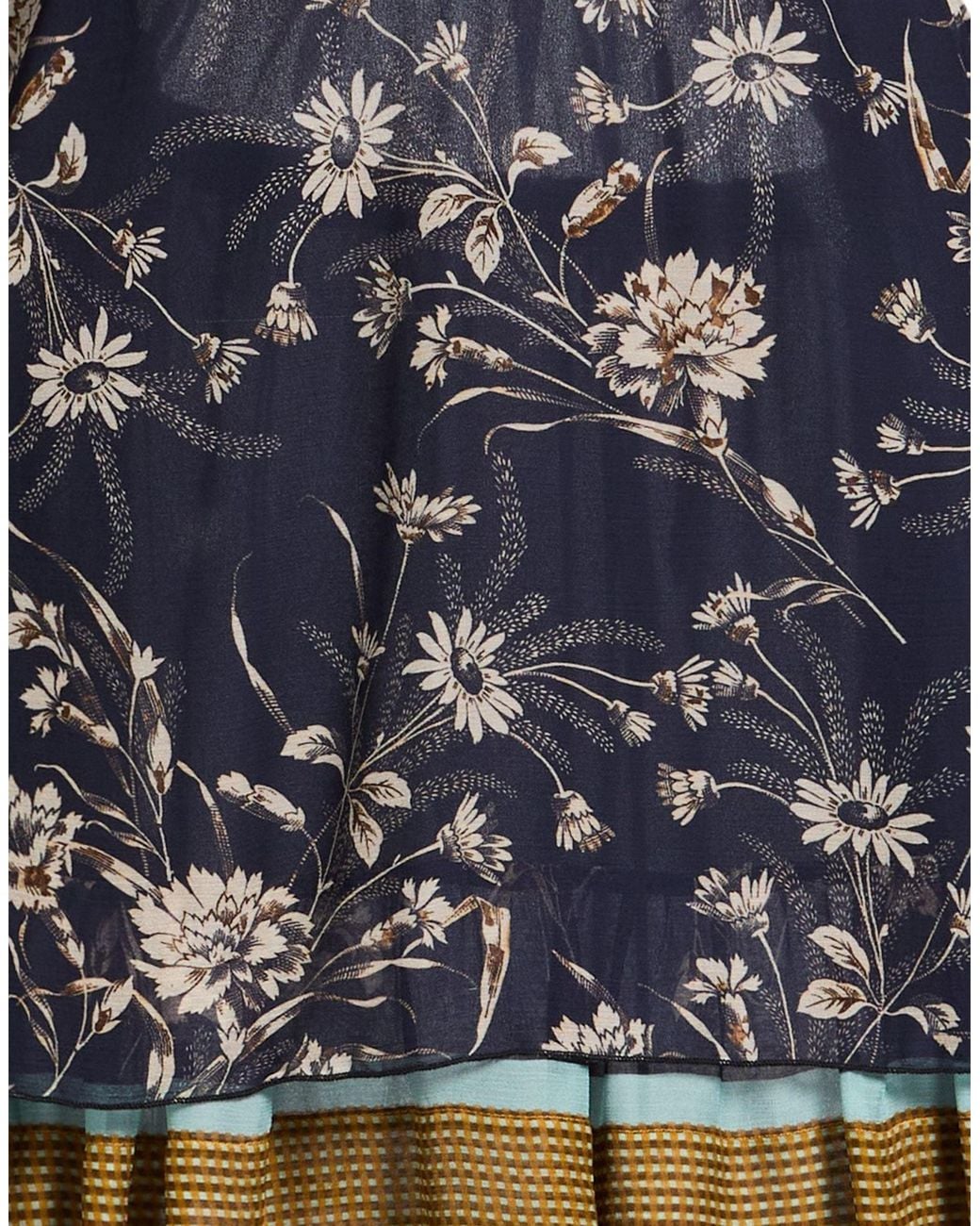 Semicouture Blue Mini Dress Polyester