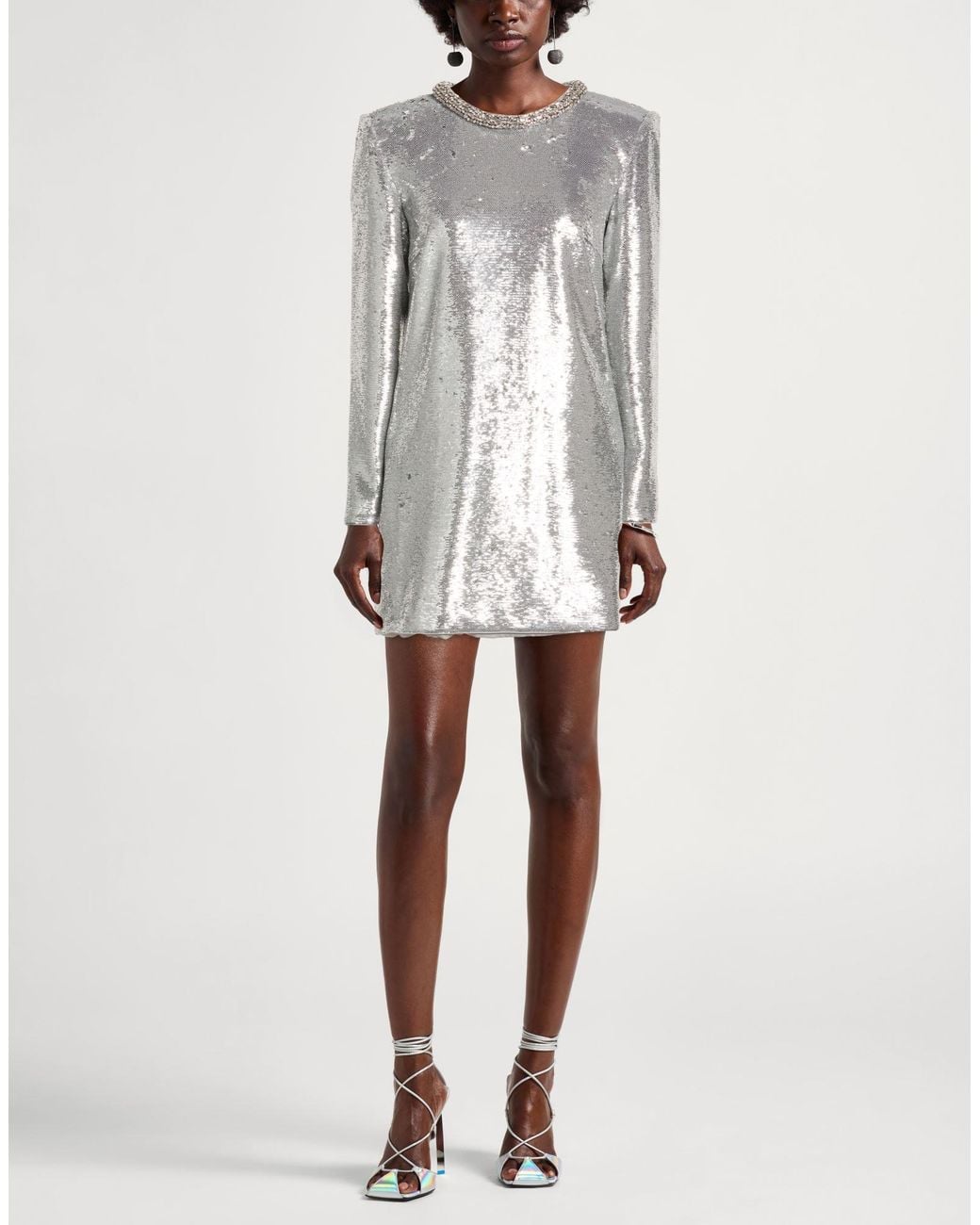 Roland Mouret Gray Mini Dresses