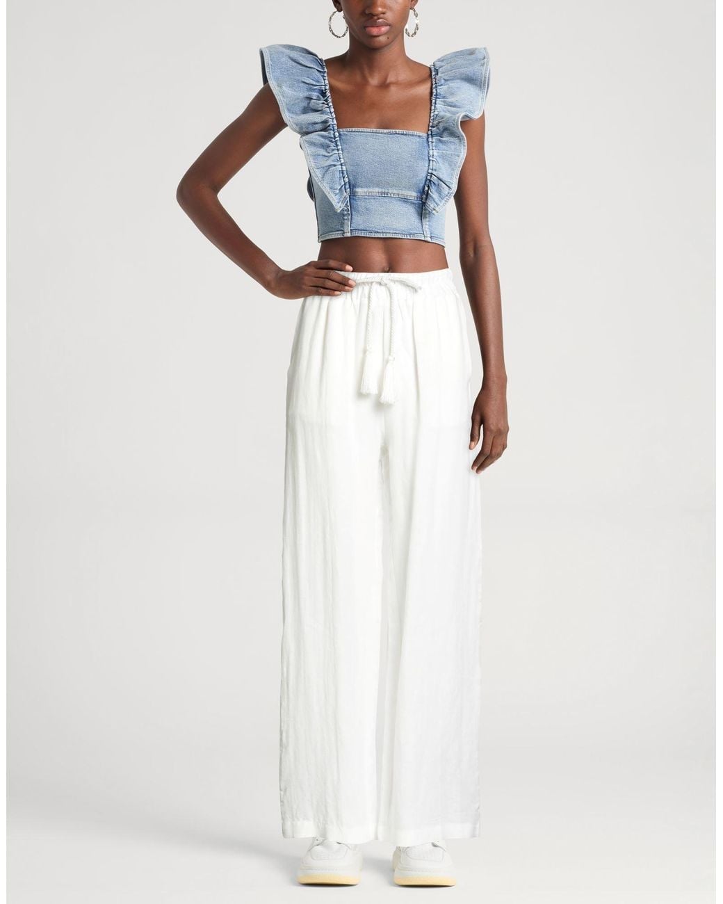 Alpha Studio White Pants