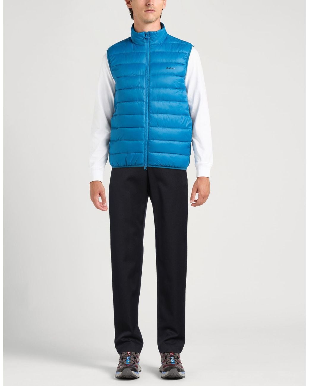Emporio Armani Blue Pants Virgin Wool for men