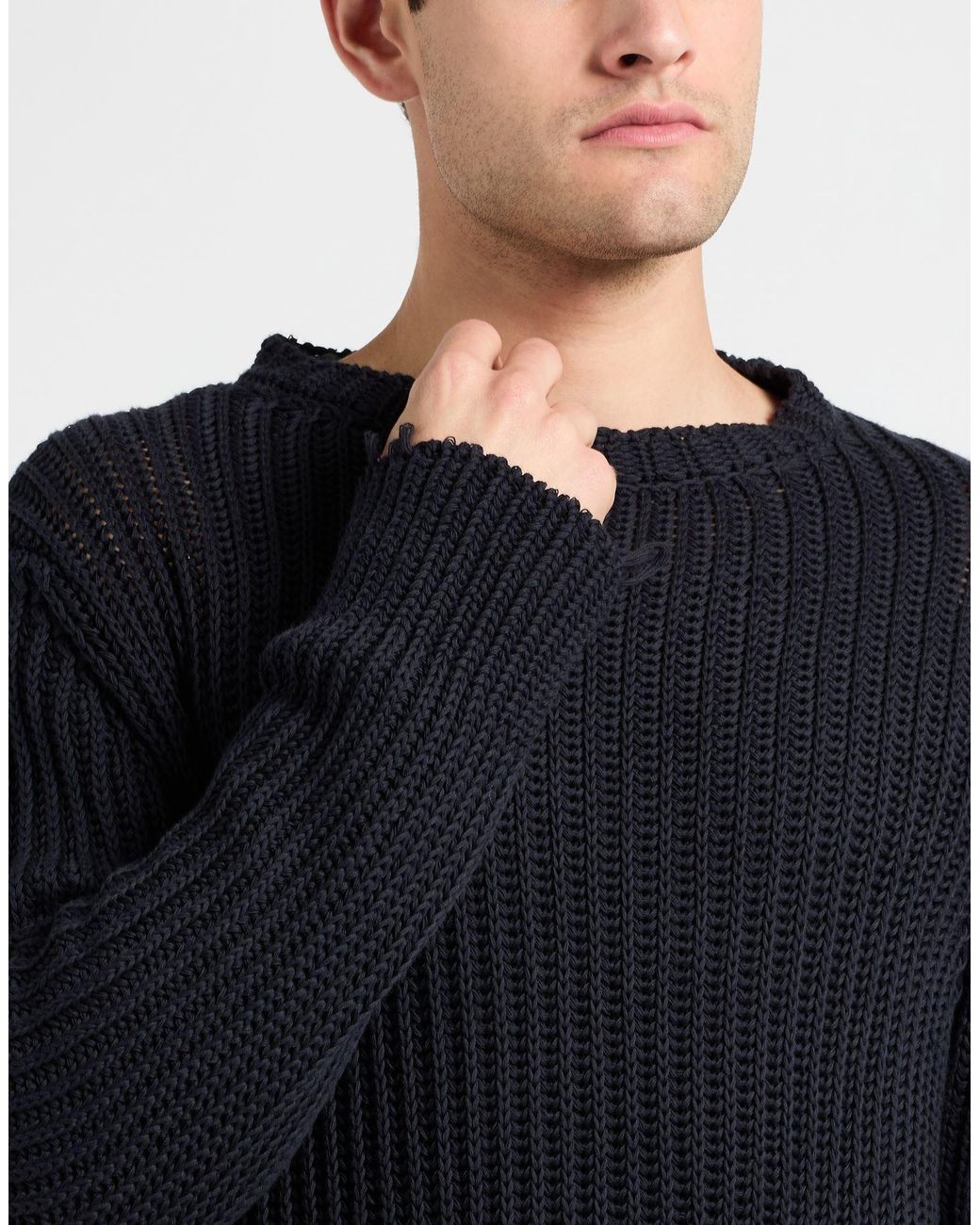 Maison Flâneur Blue Jumper for men