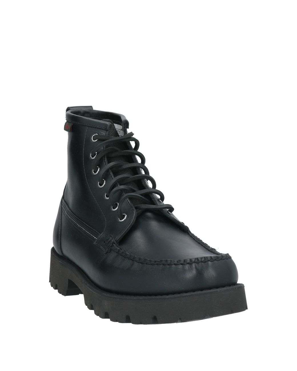 G.H.BASS Black Ankle Boots Leather for men