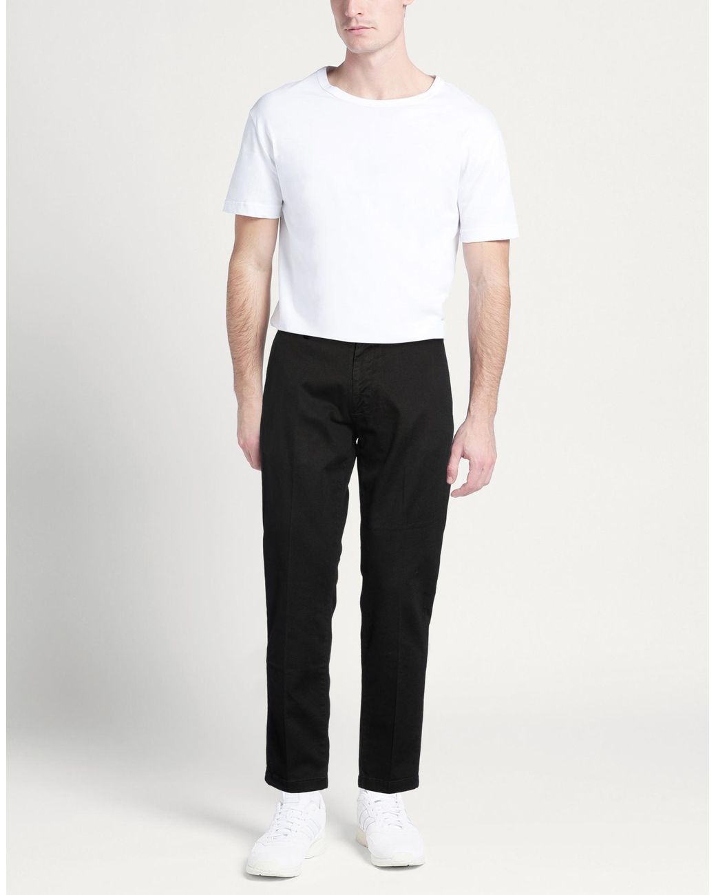 Liu Jo Black Pants Cotton, Elastane for men