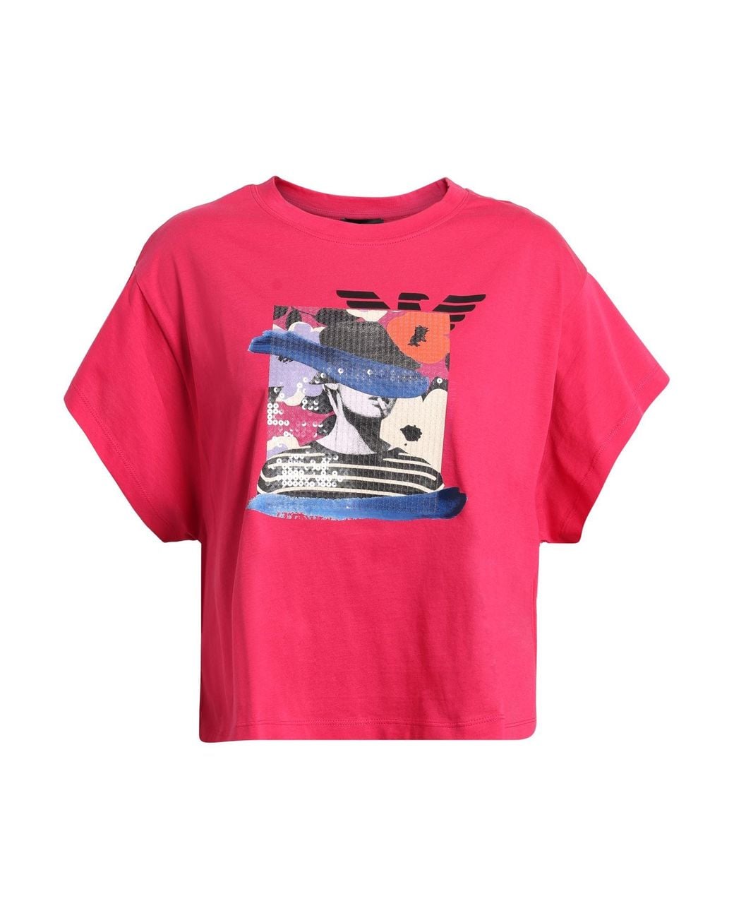 Emporio Armani Pink T-Shirt Cotton