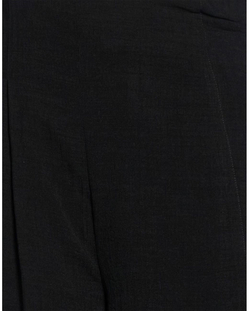 Yehuafan Black Pants Triacetate, Polyester