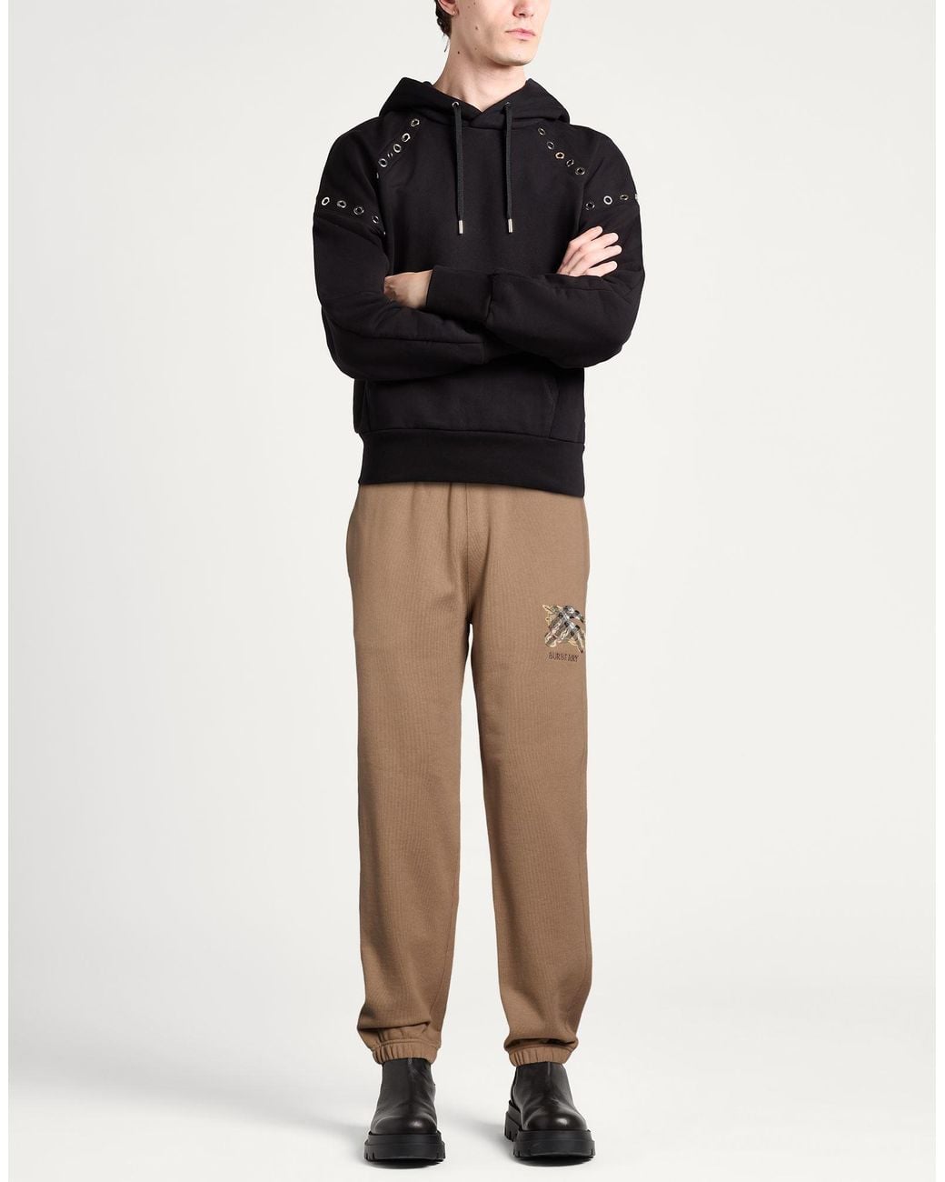 Burberry Natural Khaki Pants Cotton for men
