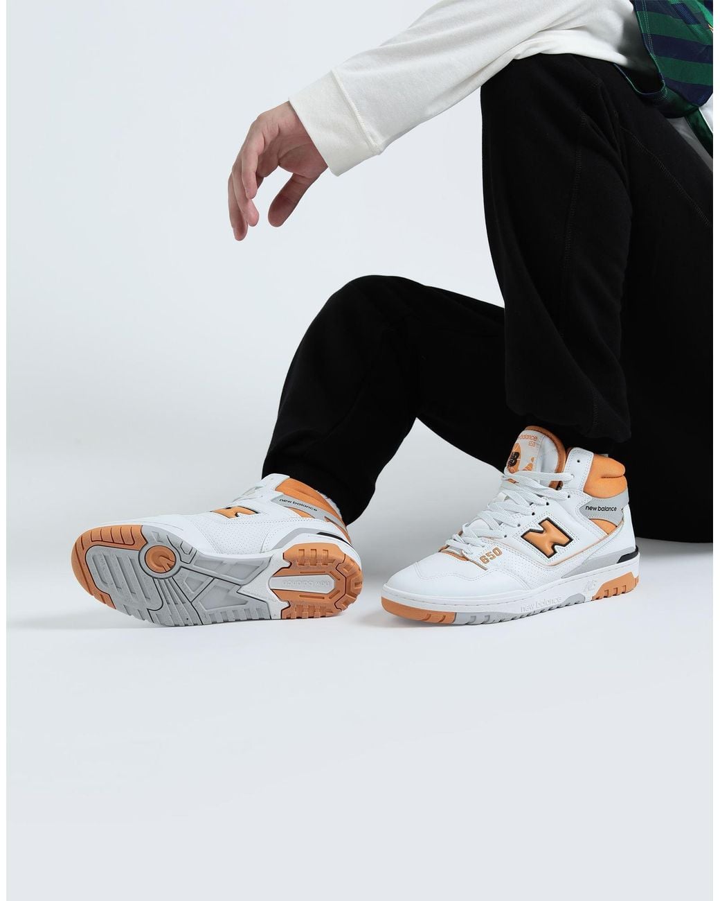 New Balance White Trainers for men