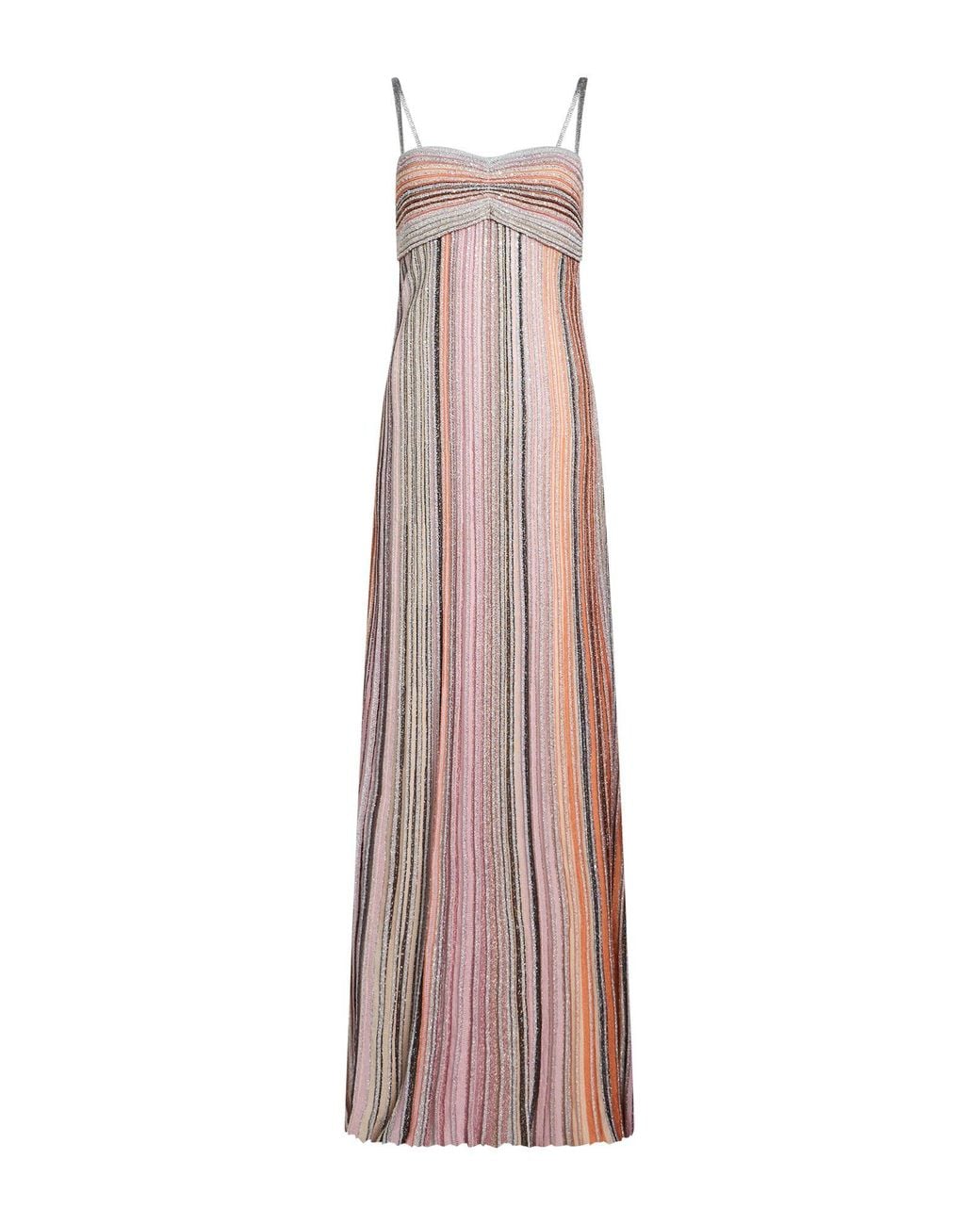 Missoni Pink Maxi Dress Viscose, Metallic Fiber, Polyamide, Polyester