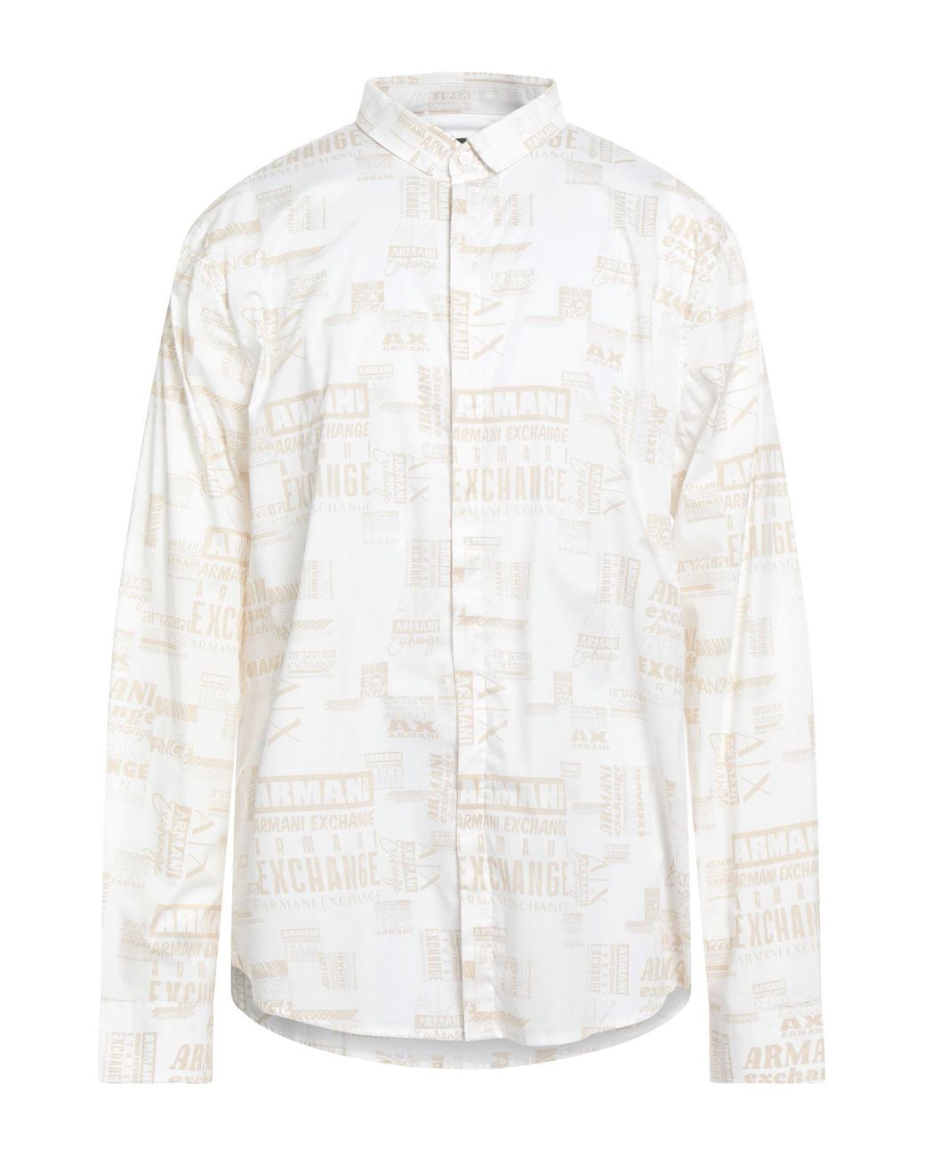 ARMANI EXCHANGE White Shirt Cotton, Elastane for men